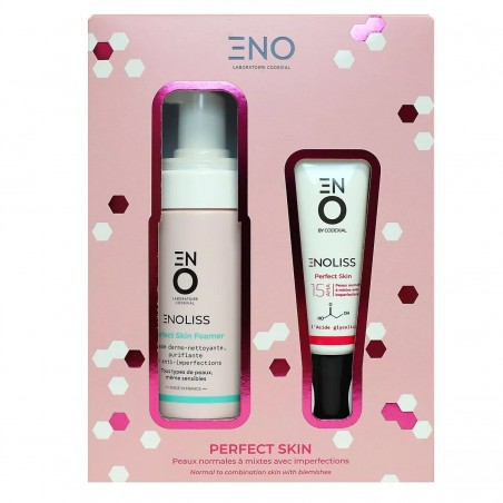 ENOLISS Coffret Perfect skin 15 AHA 30ML + Mousse nettoyante 150ML