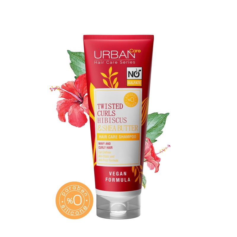 URBAN CARE TWISTED CURLS HIBISCUS & SHEA BUTTER SHAMPOOING 250ML URBAN CARE TWISTED CURLS HIBISCUS & SHEA BUTTER SHAMPOOING 250ML