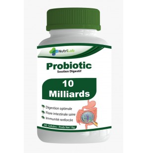 NUTRILAB PROBIOTIC 10 MILLIARDS B60 GELULES