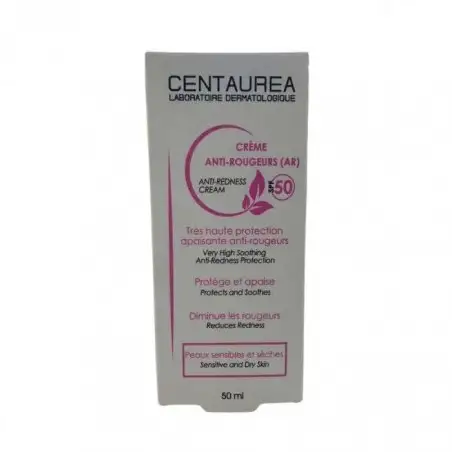 CENTAUREA CREME ANTI-ROUGEURS AR SPF50 50ML