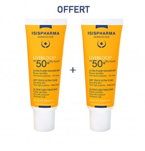 ISISPHARMA PACK UVEBLOCK 50+ INVISIBLE FLUID 40ML + UVEBLOCK 50+ INVISIBLE FLUID 40ML OFFERT