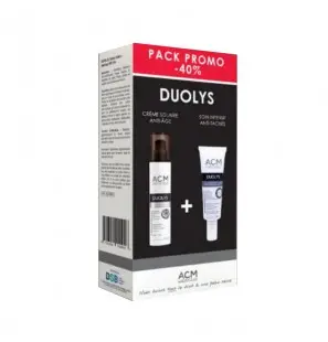 ACM OFFRE DUOLYS écran solaire anti-âge spf 50 + DUOLYS soin intensif anti tâche 40 ml