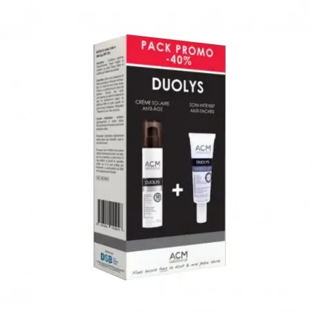 ACM OFFRE DUOLYS écran solaire anti-âge spf 50 + DUOLYS soin intensif anti tâche 40 ml