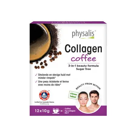 PHYSALIS COLLAGEN COFFEE 3EN1 B12 SACHETS