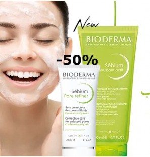 BIODERMA PACK SEBIUM GEL MOUSSANT ACTIF 200ML + SEBIUM PORE REFINER 30ML