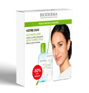 BIODERMA PACK SEBIUM PORE REFINER 30ML + SEBIUM H2O 250ML OFFERT