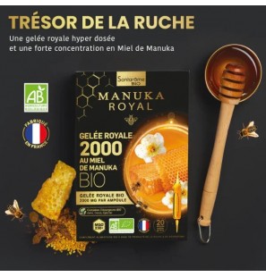 SANTAROME GELEE ROYALE MIEL MANUKA 2000MG B20 AMPOULES