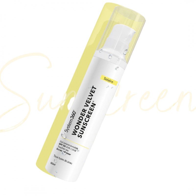 SYSTEM 360 WONDER VELVET SUNSCREEN GEL SOLAIRE INVISIBLE SPF50+ 50ML SYSTEM 360 WONDER VELVET SUNSCREEN GEL SOLAIRE INVISIBLE SPF50+ 50ML