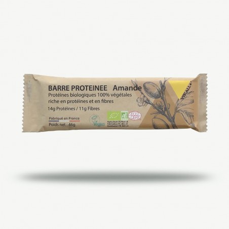 VIT'ALL+ BARRE PROTEINEE AMANDES 46G