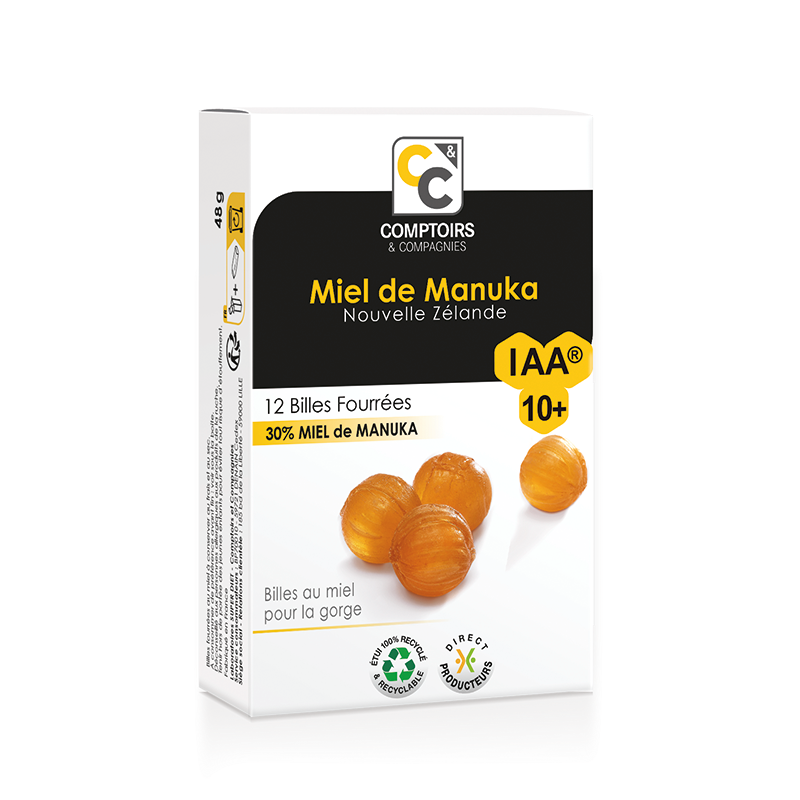 COMPTOIRS & COMPAGNIES billes fourrées au miel de Manuka | 12u COMPTOIRS & COMPAGNIES billes fourrées au miel de Manuka | 12u