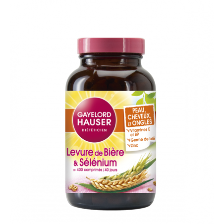 GAYELORD HAUSER levure de bière et sélenium 400 comprimes