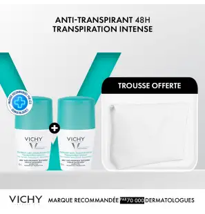 Vichy Trousse Dermo-Tolérance Déodorant Anti-Transpirant Intense 48H Bille | 2*50ml