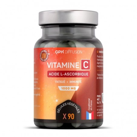 GPH DIFFUSION VITAMINE C ACIDE L-ASCORBIQUE 1000MG B90 CAPSULES