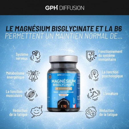 GPH MAGNESIUM BISGLYCINATE 500MG B90 GELULES