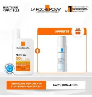 La Roche-Posay Offre Anthelios UVMune 400 Fluide Invisible Solaire SPF50+ Peau Sensible | 50ml