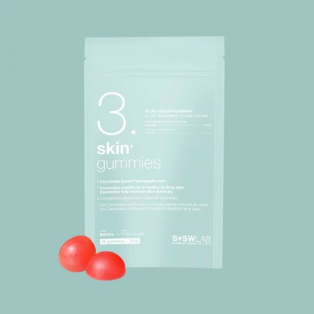 S+SWLAB 3 SKIN GUMMIES 105G GOUT FRUIT ROUGES B42 GOMMES