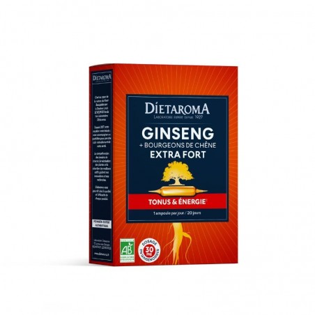 DIETAROMA GINSENG ET GELEE ROYALE 10ML B20 AMPOULES