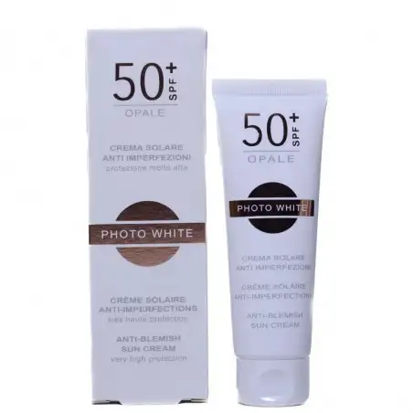 M&D PHOTO WHITE CREME SOLAIRE ANTI IMPERFECTIONS OPALE SPF50+ 50ML