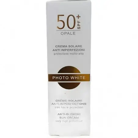 M&D PHOTO WHITE CREME SOLAIRE ANTI IMPERFECTIONS OPALE SPF50+ 50ML