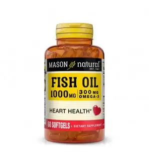 MASON NATURAL FISH OIL 1000MG/300MG OMEGA-3 B60 CAPSULES