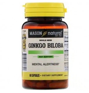 MASON NATURAL GINKGO BILOBA B60 CAPSULES