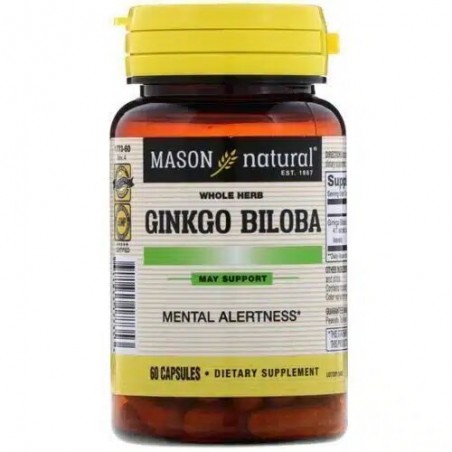 MASON NATURAL GINKGO BILOBA B60 CAPSULES