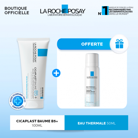 La Roche-Posay Offre Cicaplast Baume Cicatrisant B5 100 ml + Eau Thermale 50ml OFFERTE