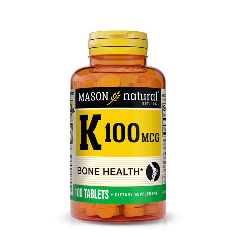 MASON NATURAL VITAMIN K 100 MCG B100 COMP MASON NATURAL VITAMIN K 100 MCG B100 COMP