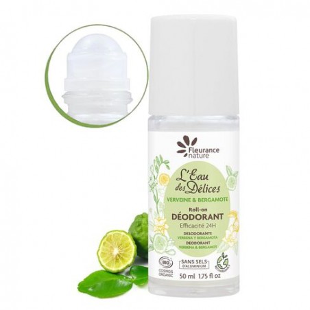 FLEURANCE DEODORANT EAU DES DELICES VERVEINE ET BERGAMOTE 50ML