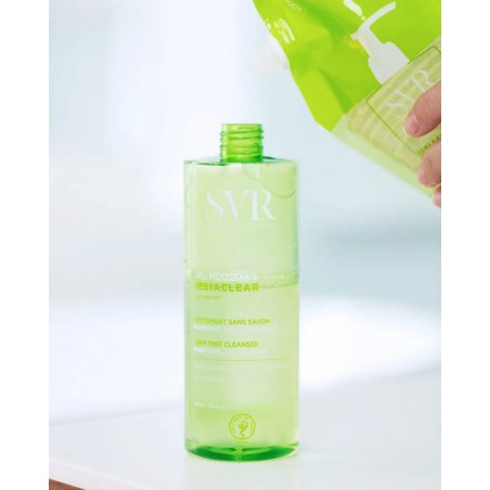 SVR SEBIACLEAR ECO RECHARGE GEL MOUSSANT NETTOYANT 400ML