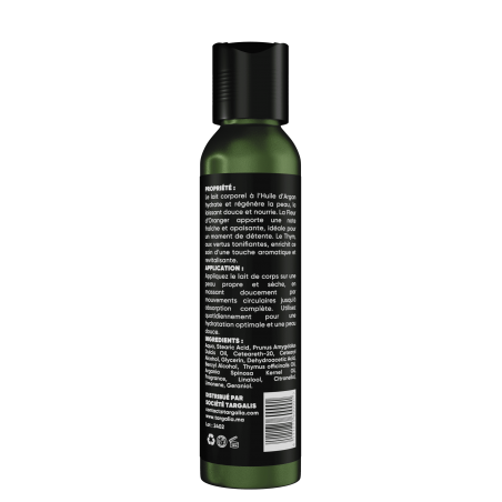 TARGALIA Lait de Corps Argan, Fleur d’Oranger & Thym | 100 ml