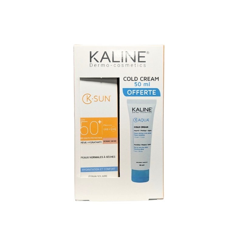 KALINE K-SUN FLUIDE SOLAIRE BONNE MINE SPF50+ 50ML + COLD CREAM 50ML
