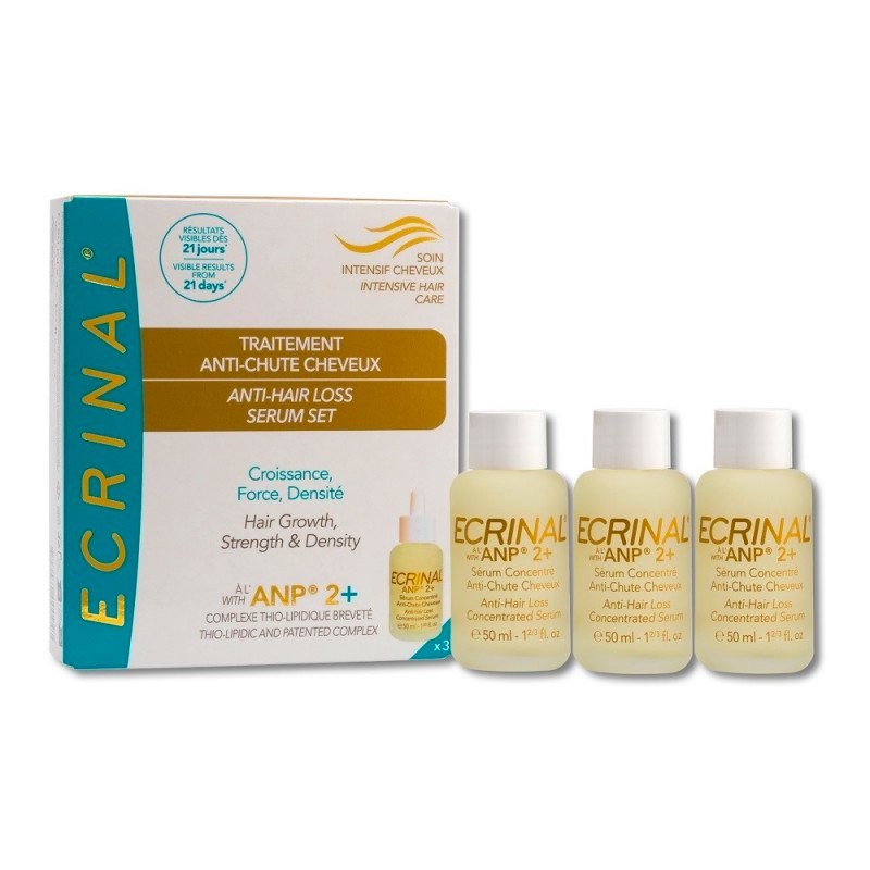 ECRINAL TRAITEMENT ANTI-CHUTE CHEVEUX A L’ANP 2+ 50ML X 3 ECRINAL TRAITEMENT ANTI-CHUTE CHEVEUX A L’ANP 2+ 50ML X 3
