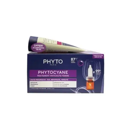 PHYTOCYANE TRAITEMENT ANTI-CHUTE FEMME CHUTE REACTIONNELLE 85% EFFICACITE