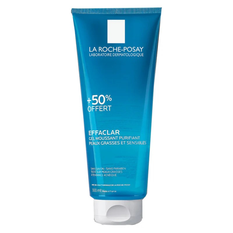 LA ROCHE POSAY EFFACLAR GEL MOUSSANT PURIFIANT 300ML +50% OFFERT LA ROCHE POSAY EFFACLAR GEL MOUSSANT PURIFIANT 300ML +50% OFFERT