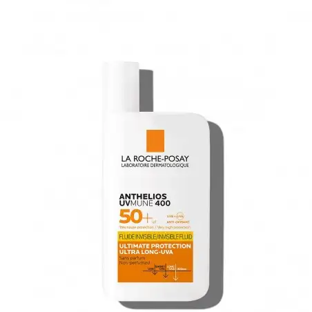 LA ROCHE POSAY PACK ANTHELIOS UVMUNE 400 SPF50+ FLUIDE INVISIBLE 50ML + ANTHELIOS UVMUNE 400 SPF50+ FLUIDE INVISIBLE 15ML OFFERT