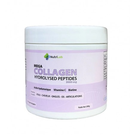 NUTRILAB MEGA COLLAGEN HYDROLYSED PEPTIDES 5000MG 200G