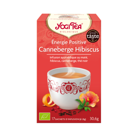 YOGI TEA Énergie positive aux cranberries et hibiscus