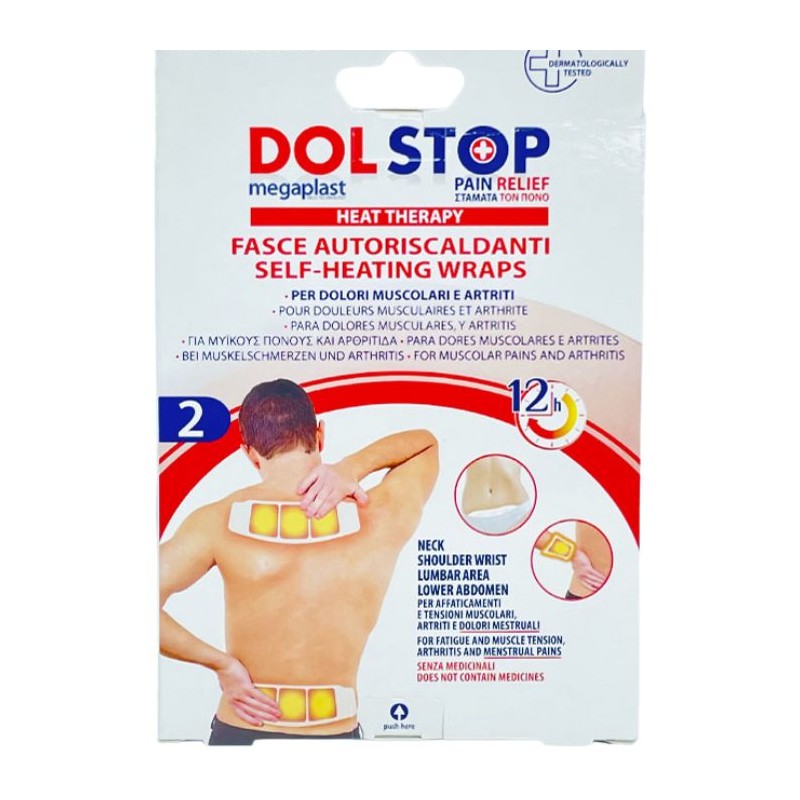 MEGAPLAST DOLSTOP 17*21.8CM PATCHS CHAUFFANTES DOULEURS DORSALES B2 MEGAPLAST DOLSTOP 17*21.8CM PATCHS CHAUFFANTES DOULEURS DORSALES B2