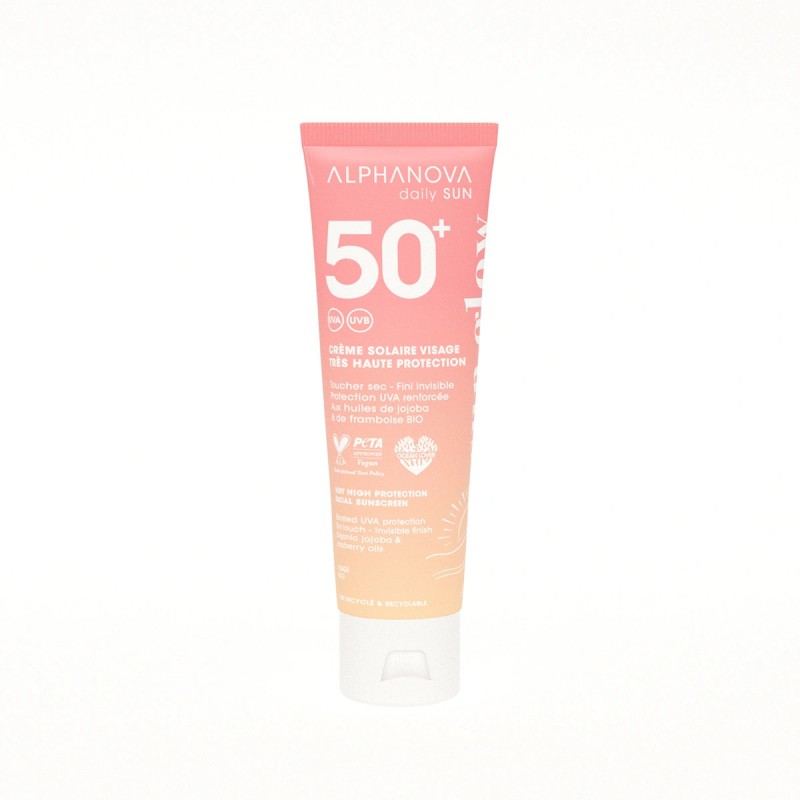 ALPHANOVA SUN GLOW DAILY SUN CREME SOLAIRE VISAGE SPF50+ 50ML ALPHANOVA SUN GLOW DAILY SUN CREME SOLAIRE VISAGE SPF50+ 50ML