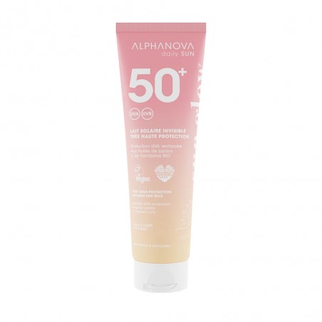 ALPHANOVA SUN GLOW DAILY SUN LAIT SOLAIRE INVISIBLE SPF50+ 150ML