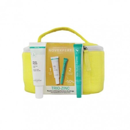 NOVEXPERT PACK TROUSSE FLUIDE PURTE TRIO ZINC 30ML + STOP BOUTON 7ML