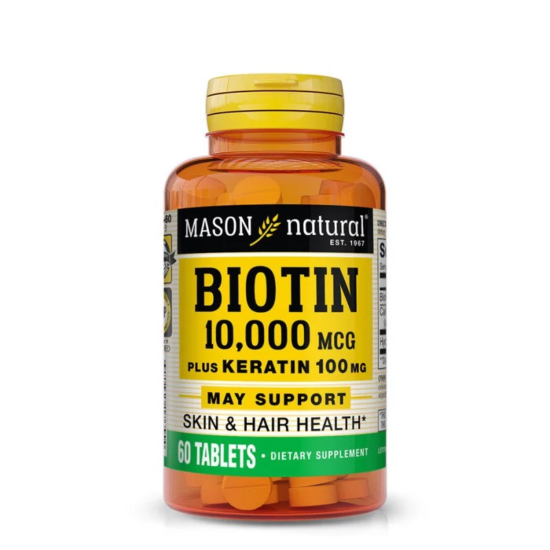 MASON NATURAL BIOTIN 10000MCG B60 CAPSULES MASON NATURAL BIOTIN 10000MCG B60 CAPSULES