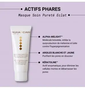 NUHANCIAM masque soin pureté éclat 75 ml
