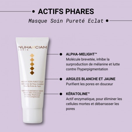 NUHANCIAM masque soin pureté éclat 75 ml