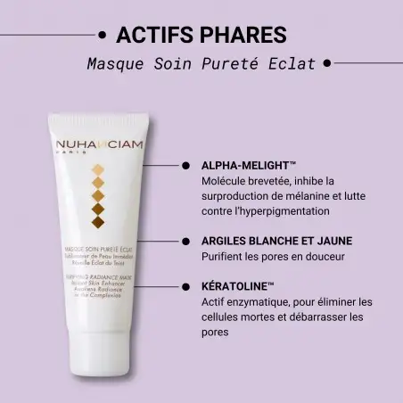 NUHANCIAM masque soin pureté éclat 75 ml