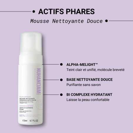 NUHANCIAM mousse nettoyante douce 170 ml