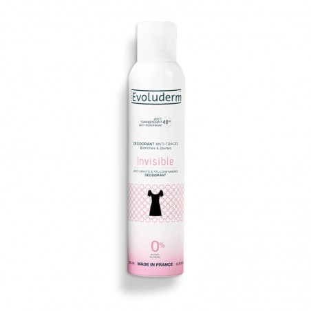 EVOLUDERM DEODORANT INVISIBLE ANTI-TRACES 48H 200ML