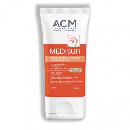 ACM MEDISUN CREME MINERALE TEINTEE TEINTE CLAIRE SPF 50+ 40ML