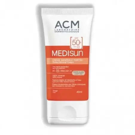 ACM MEDISUN CREME MINERALE TEINTEE TEINTE CLAIRE SPF 50+ 40ML